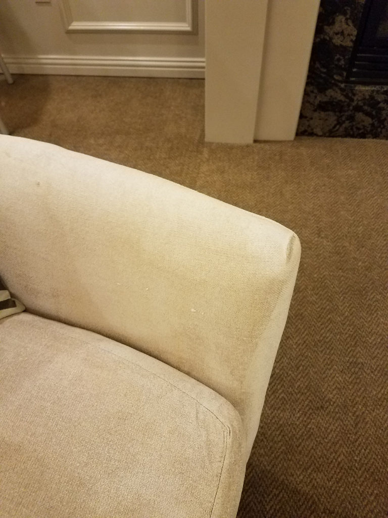 Green Stain Removal - Couch